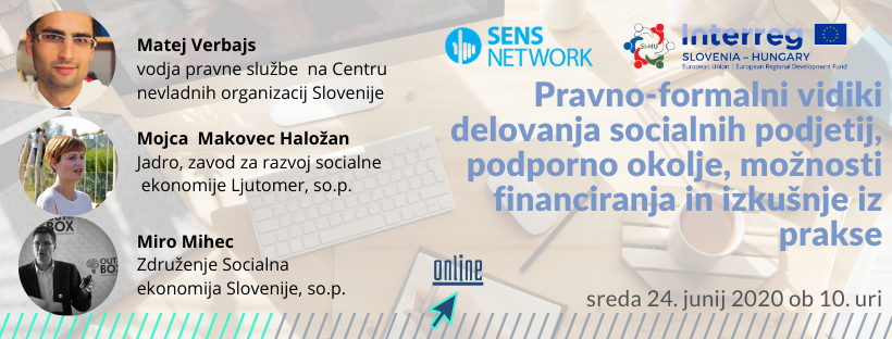 LRF za Pomurje organizira v okviru projekta SENSNETWORK dva brezplačna webinarja 1